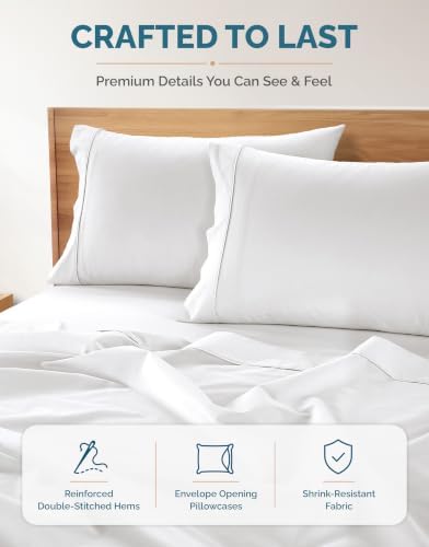 casa platino twin sheets set –100% cotton twin on a desk or shelf