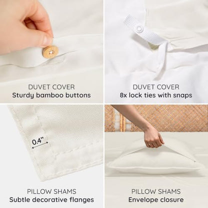 bambaw 100% viscose derived from bamboo cooling duvet showing dimensions