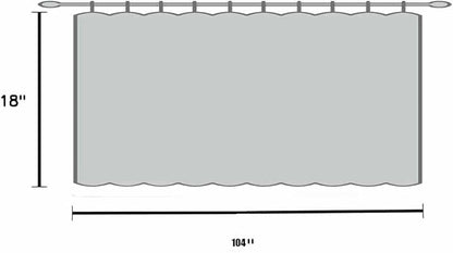 Navy Blue 104 Inch Extra Wide Valance - Image 6
