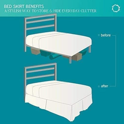 Dark Grey Wrap Around Bed Skirts - Image 5