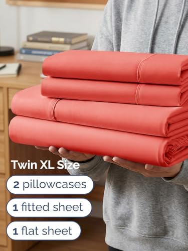 cgk extra deep twin xl sheet set, side view