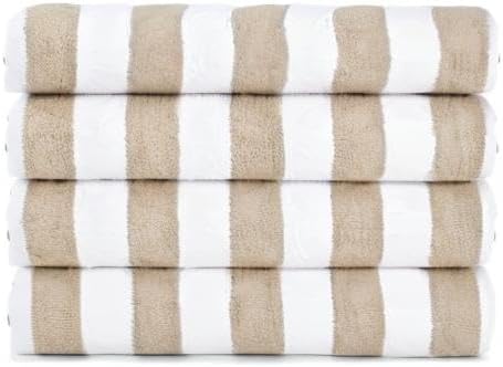 arkwright california cabana stripe beach towel - pack on a desk or shelf