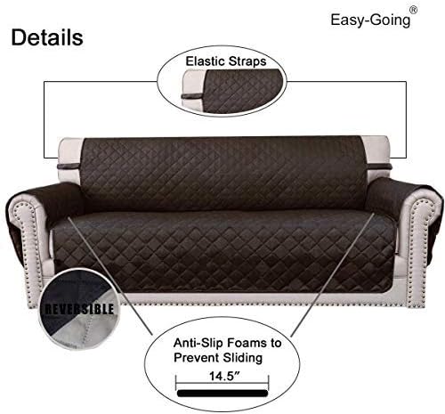 Easy-Going 4 Seater Sofa Slipcover Reversible Sofa Cover Water Resistant Couch - Image 3
