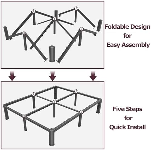 bilily 10 inch low bed frame full with, front angle view