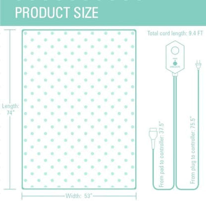 99% EMF Blocking Heated Mattress Pad Full/Double Size. 8 Heat Settings - Image 6
