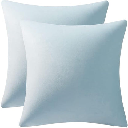 26x26 Euro Pillow Covers : 2 Pack Cozy Soft Velvet Oversized Couch Pillow Shams by DEZENE