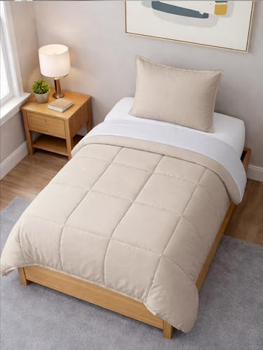 twin comforter set - wheat bedding for all on a desk or shelf