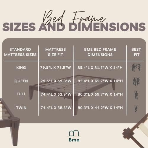 bme chalipa 14” solid wood full bedframe, japanese on a desk or shelf