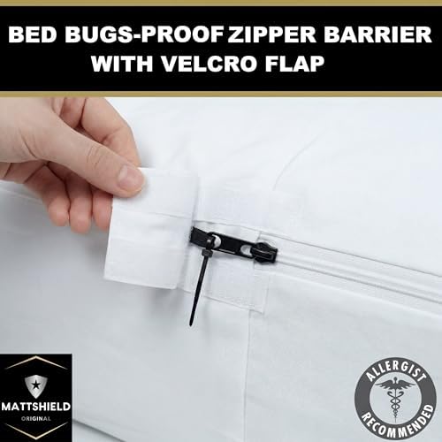 mattshield ultimate 3-piece kit - bed bug-proof mattress, side view