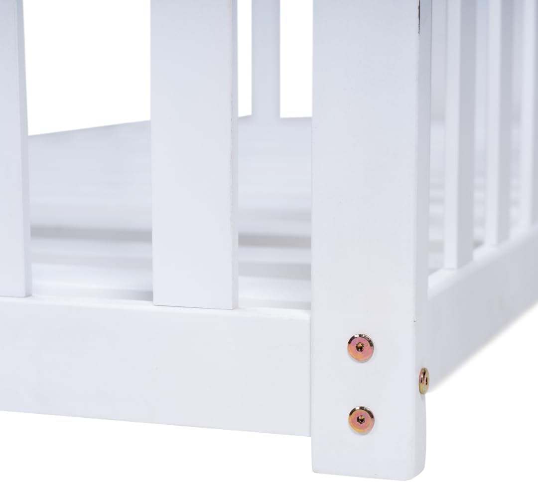 east green charleston twin white porch swing bed shown in use