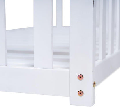 east green charleston twin white porch swing bed shown in use