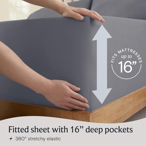 split king sheets for adjustable bed, soft deep, package contents