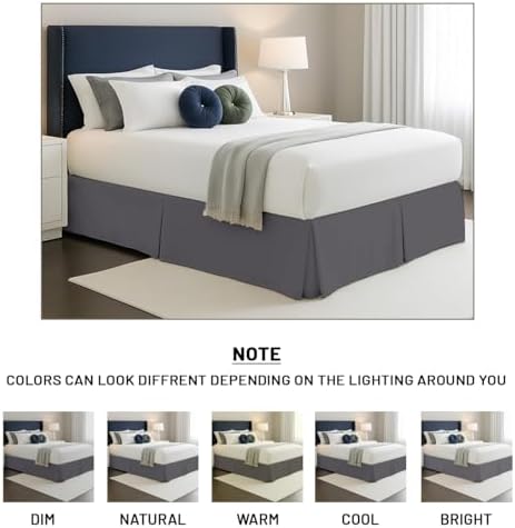sgi bedding 18 inch drop bed skirt full on a desk or shelf