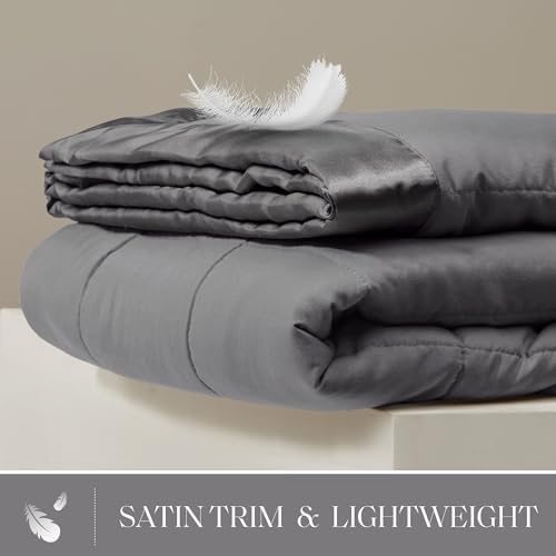 madison park down alternative king blanket for bed shown in use
