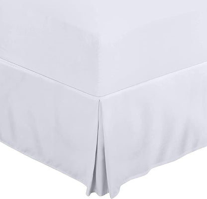 Queen Size Bed Skirt 600 TC Egyptian Cotton 18 Inch Drop Easy Fit - Image 2
