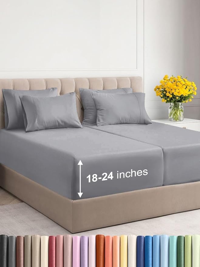 Extra Deep Split King Sheet Set by CGKUnlimited