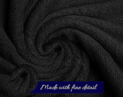 zuperia premium multicolor bath towels set of 8, package contents