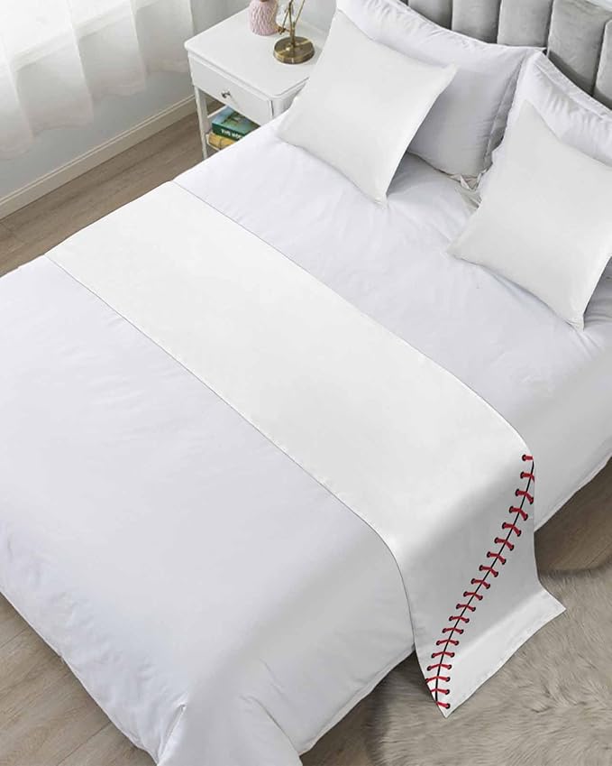 Baseball Sports Texture Bed Runners by ZFUNCING