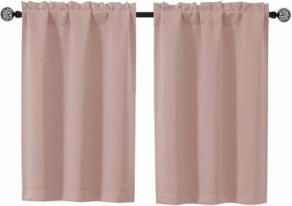 Gwine Blush Pink Blackout Curtains by Gwine