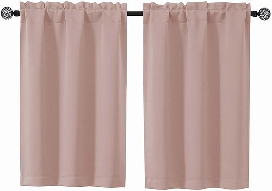 Gwine Blush Pink Blackout Curtains by Gwine