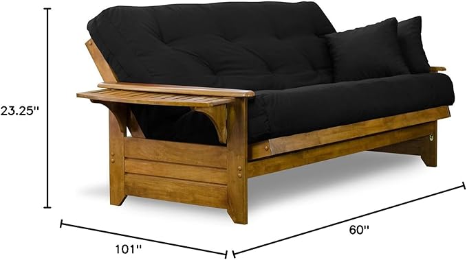 Nirvana Futons Brentwood Tray Arm Futon Sofabed Set - Image 2