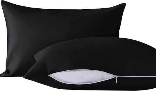 NTBAY 2 Pack Pillows with Microfiber Pillowcases, Soft Cotton Down Alternative by NTBAY