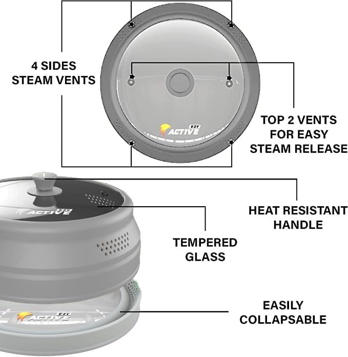 Collapsible Microwave Cover for Food - Image 3