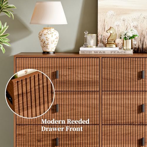 chrangmay modern chest of drawers with 9 drawers,deep, side view