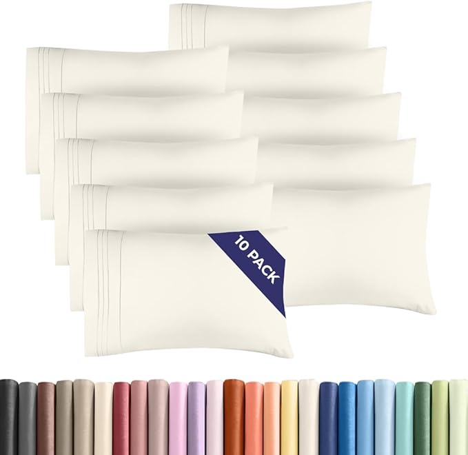 King Pillow Cases Set of 10 by CGKUnlimited