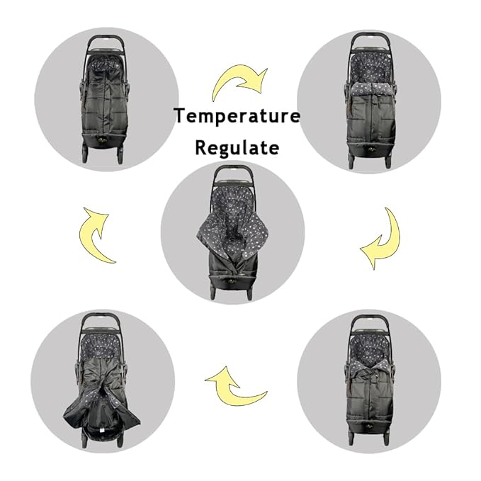 CozyMe Stroller Footmuff, Insulated Stroller Blanket Evelution, Water Repellent - Image 2