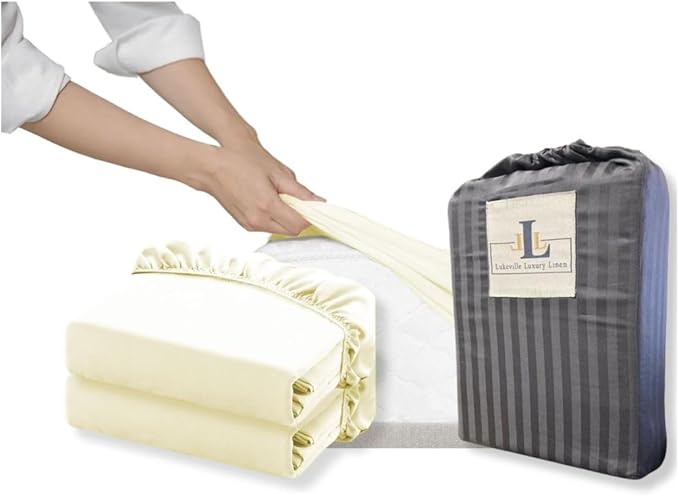 Lukeville's Cot Sheet 30" x 80", Daycare by LukevilleLuxuryLinen