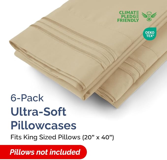 King Pillow Cases Set of 6 - Image 2