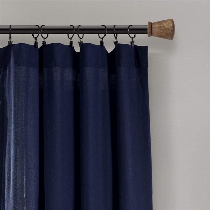 Lush Decor Linen Button Window Curtain Panel - Image 3