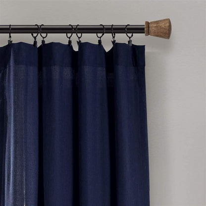 Lush Decor Linen Button Window Curtain Panel - Image 3
