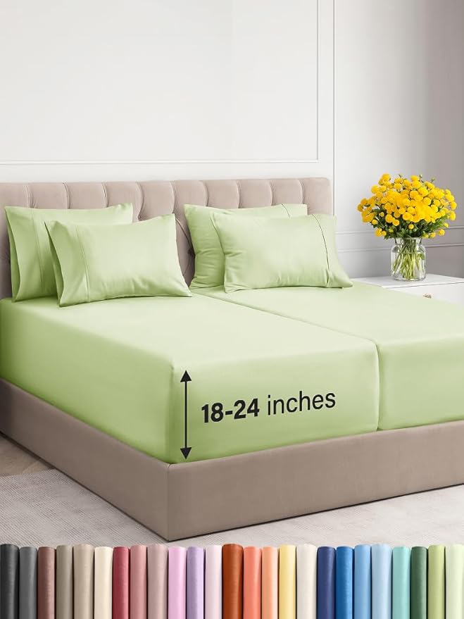 Extra Deep Split King Sheet Set by CGKUnlimited