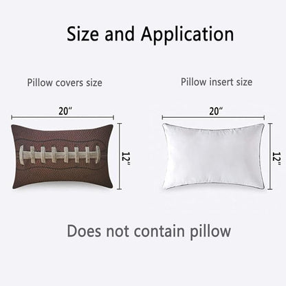 TKS MITLAN American Football Throw Pillow Case Cushion Cover Laces Detail - Image 4