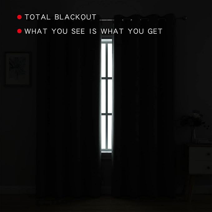 G2000 100% Blackout Curtains for Bedroom & Living Room - Image 3
