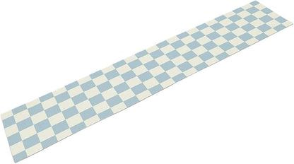 Checkered Table Runner, Retro 70s Blue Buffalo Check Table Runners - Image 8