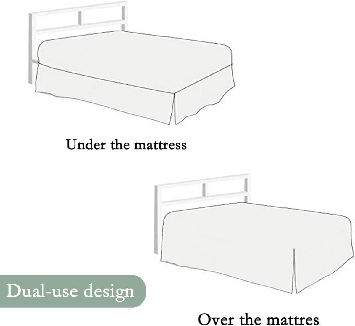 lace bed skirt queen size white bed skirt showing dimensions