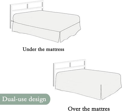 lace bed skirt queen size white bed skirt showing dimensions