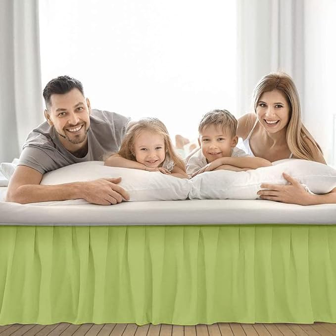 Ruffle Bed Skirt with Split Corners, Microfiber Dust Ruffled - Image 6