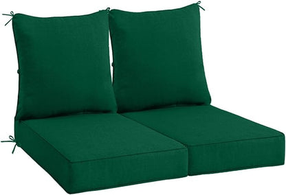 Sundale Outdoor Olefin Deep Seat Cushion Set of 2, Patio Chair Cushion and by SundaleOutdoor