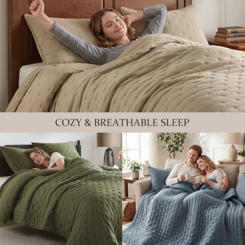 roaringwild oversized king quilt sets with pillow shams showing dimensions