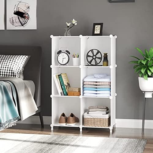 awtatos closet organizers and storage, 6 cube storage, side view