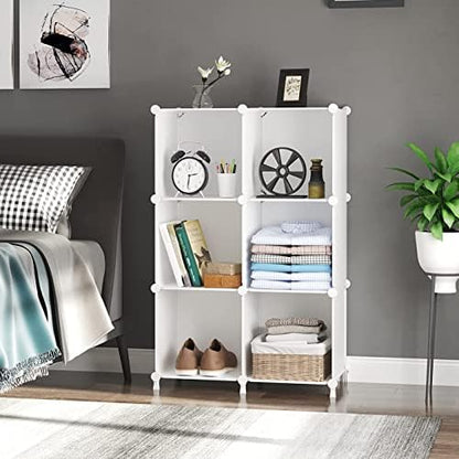awtatos closet organizers and storage, 6 cube storage, side view