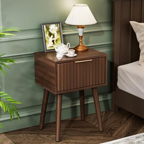 vingli night stand, fluted nightstand wood, mid century, view 9