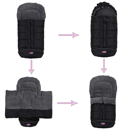 Anti-Kick Stroller Blanket, Toddler Stroller Universal Footmuff Cosy Toes Buggy - Image 2