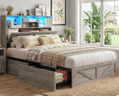 aogllati twin bed with storage bookcase headboard and on a desk or shelf