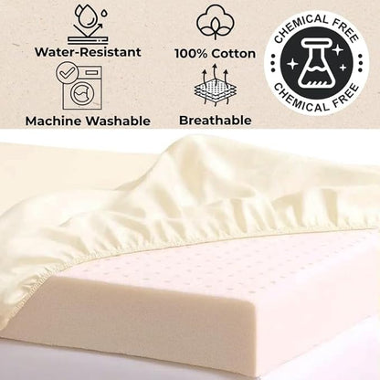 Organic Cotton Crib Mattress Protector - Image 3