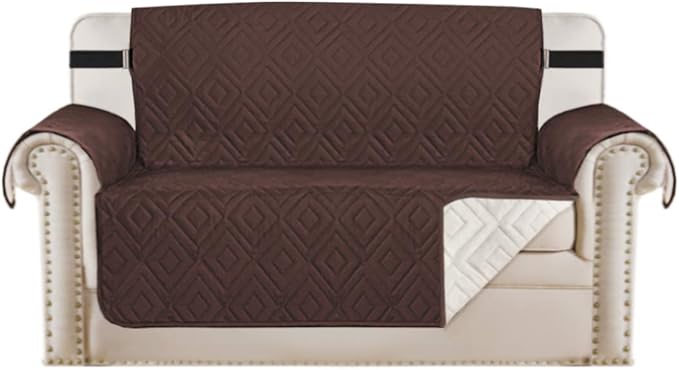 H.VERSAILTEX Reversible Loveseat Cover Furniture Protector Anti-Slip Water by HVERSAILTEX